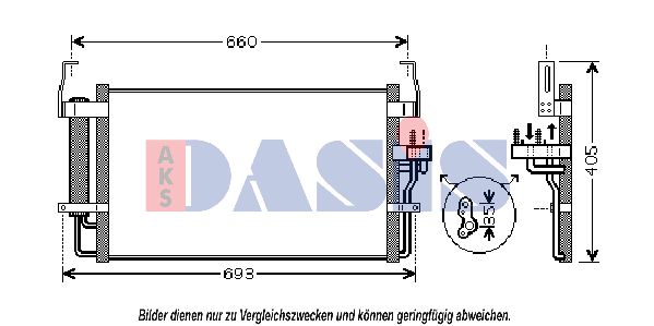 AKS DASIS Kondensaator,kliimaseade 562008N